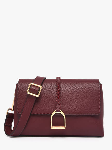 Sac Bandoulière M Torsade Cuir Etrier Rouge torsade ETOS169M