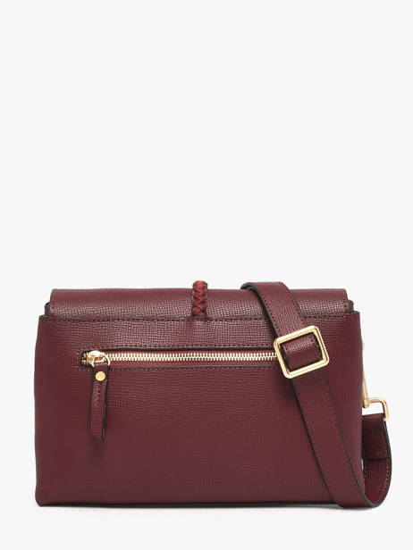 Sac Bandoulière M Torsade Cuir Etrier Rouge torsade ETOS169M vue secondaire 5