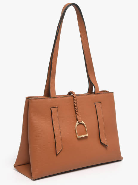 Sac Porté épaule Torsade Cuir Etrier Marron torsade ETOS173L vue secondaire 2