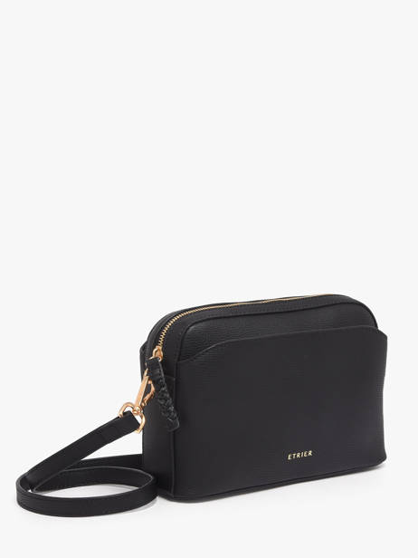 Sac Bandoulière Torsade Cuir Etrier Noir torsade ETOS227S vue secondaire 1