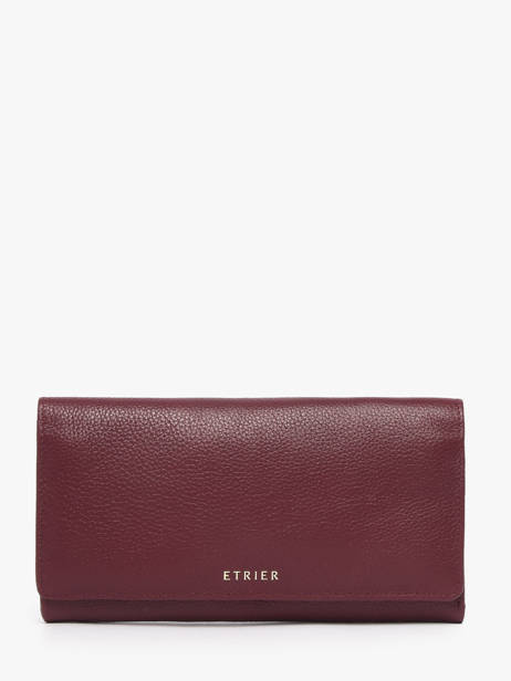 Continental L Leather Tradition Wallet Etrier Violet tradition ETRA095L