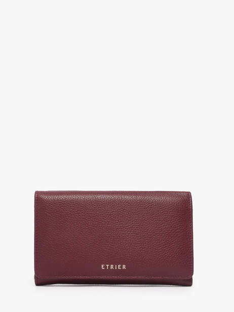 Medium Leather Tradition Wallet Etrier Violet tradition ETRA095M