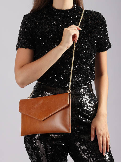 Pochette De Soirée L Paddock Cuir Etrier Marron paddock EPAD075L vue secondaire 2