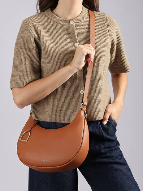 Shoulder Bag Torsade Leather Etrier Brown torsade ETOS167M other view 1