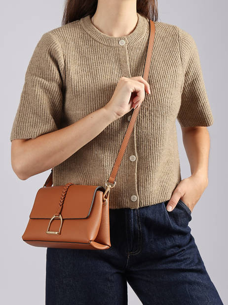 Sac Bandoulière S Torsade Cuir Etrier Marron torsade ETOS169S vue secondaire 1