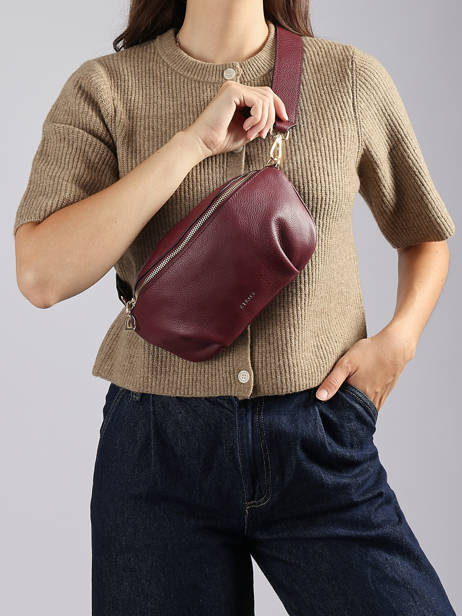 Sac Banane M Tradition Cuir Etrier Violet tradition ETRA022M vue secondaire 1