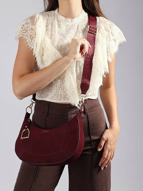 Sac Porté épaule Altesse Suede Cuir Etrier Violet altesse suede EASU017M vue secondaire 2