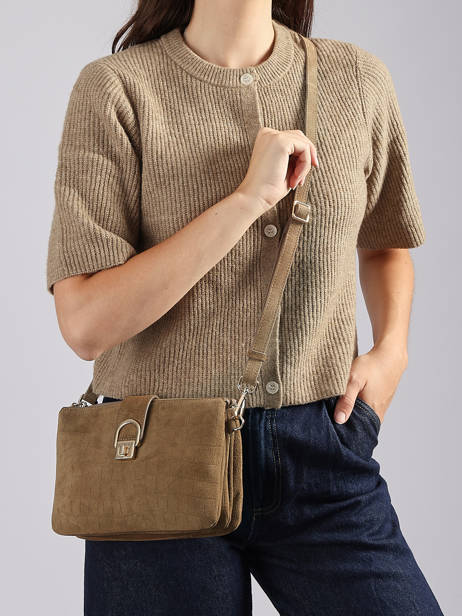 Crossbody Bag Equestre Croco Equestre Croco Etrier Brown equestre croco EEQC0143 other view 1