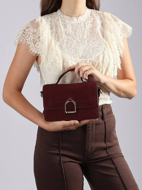 Sac Bandoulière S Altesse Suede Etrier Rouge altesse suede EASU048S vue secondaire 2
