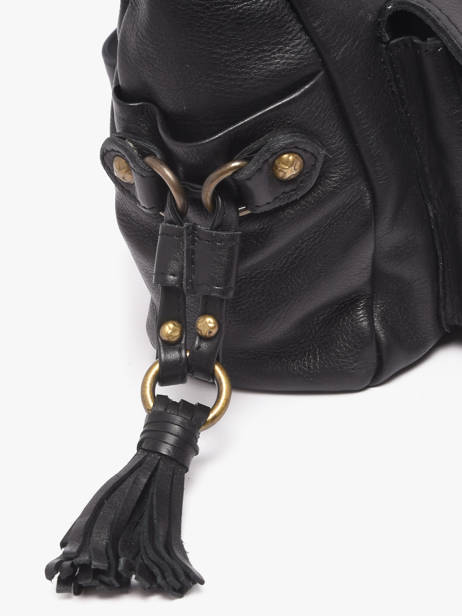 Shoulder Bag Cow Leather Basilic pepper Black cow BCOW91 other view 2