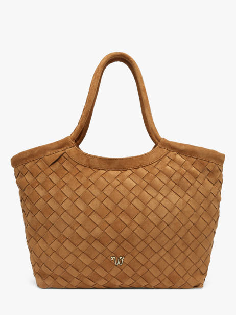 A4 Size Shoulder Bag Aubepine Woomen Brown aubepine WAUB03