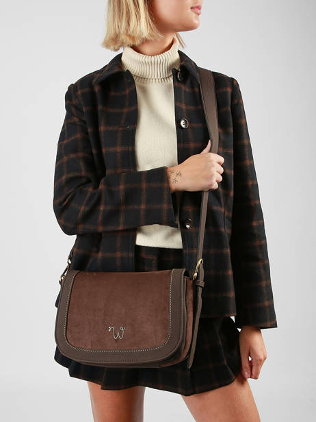 Sac Bandoulière Ellebore Woomen Marron ellebore WHEB04 vue secondaire 1