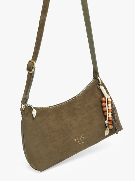 Crossbody Bag Ginseng Woomen Green ginseng WGIN03 other view 2