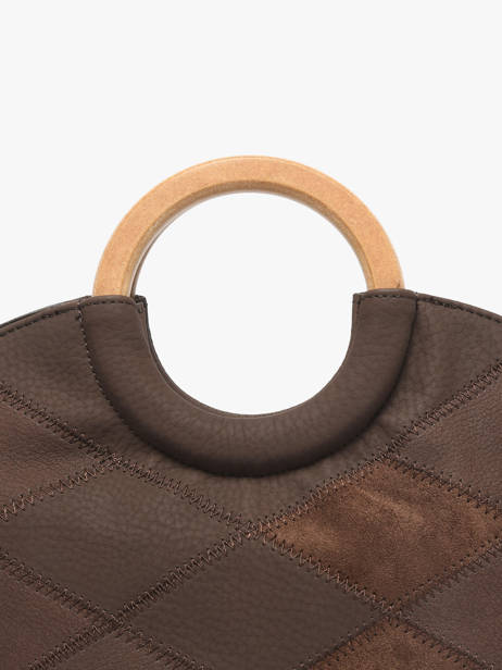Crossbody Bag Neflier Patchwork Woomen Brown neflier patchwork WNET02 other view 4
