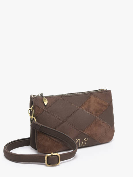 Crossbody Bag Neflier Patchwork Woomen Brown neflier patchwork WNET45 other view 2