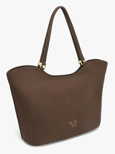 Sac Porté épaule Neflier Pearl Woomen Marron neflier pearl WNEP03 vue secondaire 2