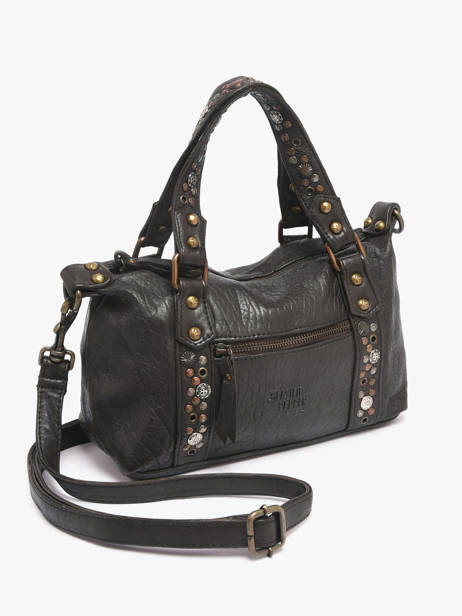Sac Bandoulière Brooklyn Basilic pepper Marron brooklyn BBRO03 vue secondaire 1