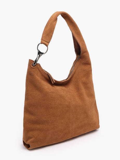 Shoulder Bag Leather Leather Biba Brown leather JAP2L other view 2