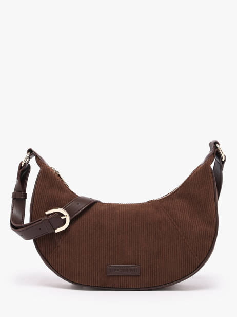 Shoulder Bag Velours Vanessa wu Brown velours MA3036