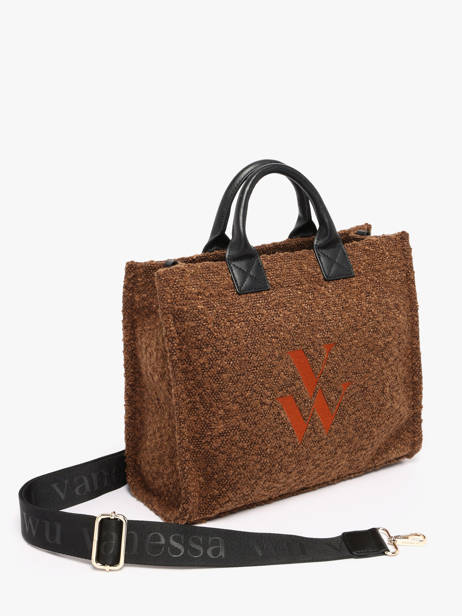 Shopping Bag Cabas Vanessa wu Brown cabas MA3035 other view 1