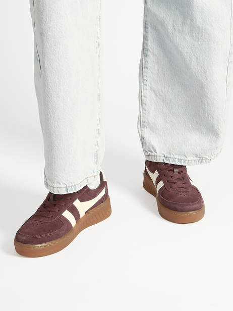 Sneakers En Cuir Gola Rouge women CLA589LC vue secondaire 1