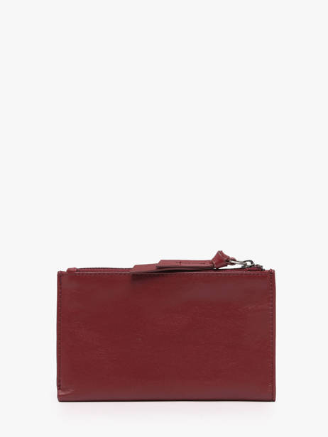 Wallet Leather Biba Red wallet VAW3L other view 2