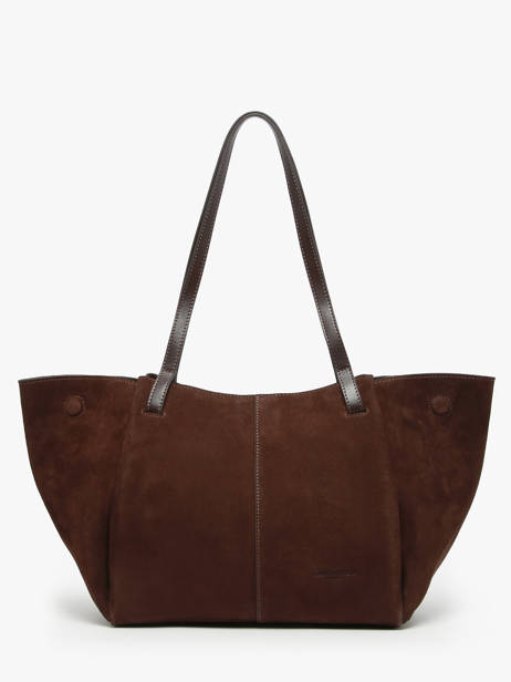 Sac Porté épaule Suede Cuir Lancaster Marron suede 58