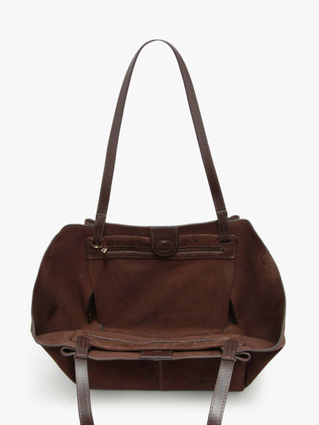 Sac Porté épaule Suede Cuir Lancaster Marron suede 58 vue secondaire 2
