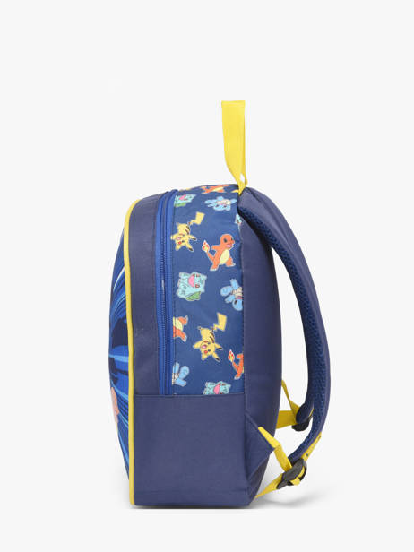 1 Compartment Backpack Pokemon Blue pokemon & friends 26FK201S other view 2