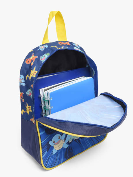 1 Compartment Backpack Pokemon Blue pokemon & friends 26FK201S other view 3