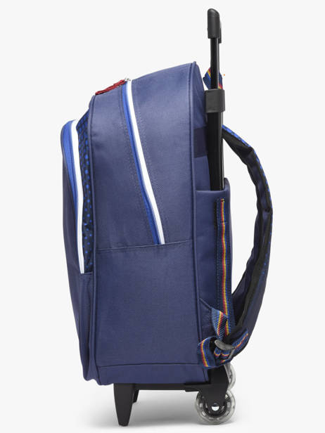 Sac A Dos à Roulettes 1 Compartiment Fc barcelone Bleu barca 25BF204R vue secondaire 2