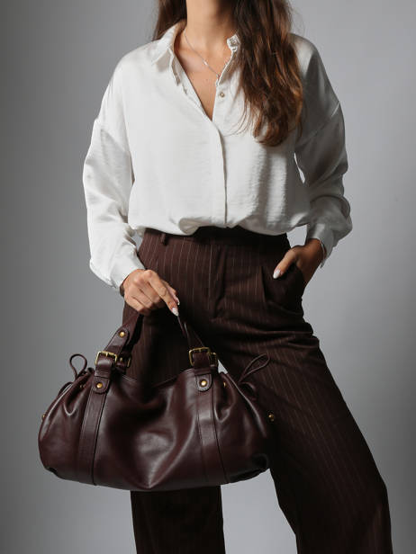 Shoulder Bag Icone Leather Gerard darel Brown icone DES01410 other view 1