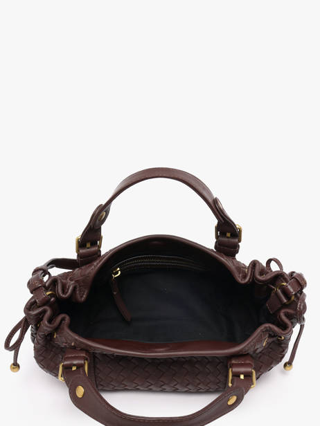 Sac Bandoulière Tresse Cuir Gerard darel Marron tresse DES73478 vue secondaire 3