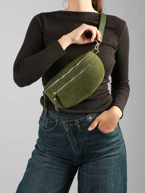 Belt Bag Leather Milano Green velvet caviar VC24111 other view 1