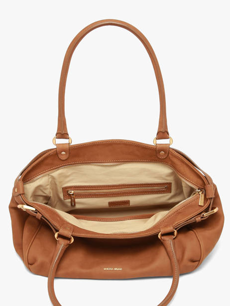 Shoulder Bag Lune Leather Vanessa bruno Brown lune 3V40921 other view 3