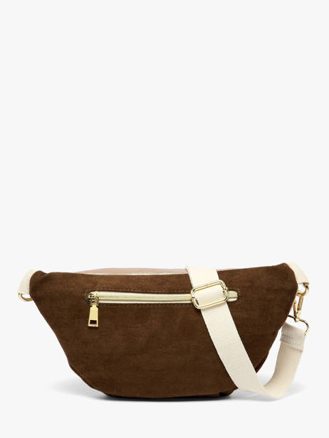 Sac Banane Ines de laure Marron suede 1685551 vue secondaire 3