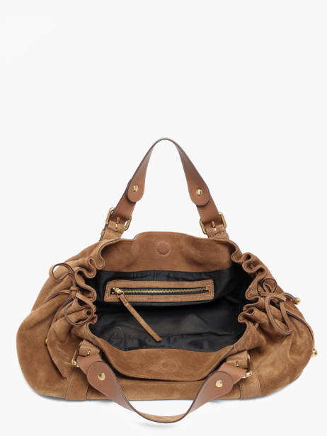 Sac Porté épaule Folk Cuir Gerard darel Beige folk DES01407 vue secondaire 3