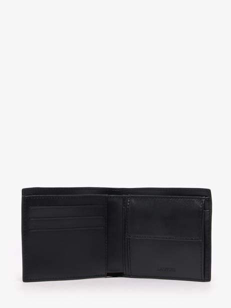 Portefeuille Cuir Lacoste Noir fg NH2505FG vue secondaire 4