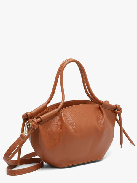 Sac Porté Main Caviar Cuir Milano Marron caviar CA26062 vue secondaire 1
