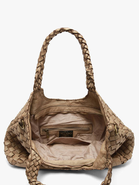 Shoulder Bag Dewashed Leather Milano Beige dewashed DE26061 other view 2