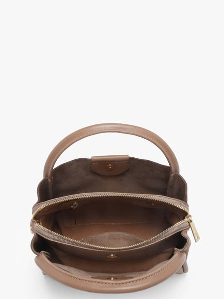 Sac Porté Main Suede Ida Cuir Lancaster Beige suede ida 100 vue secondaire 3