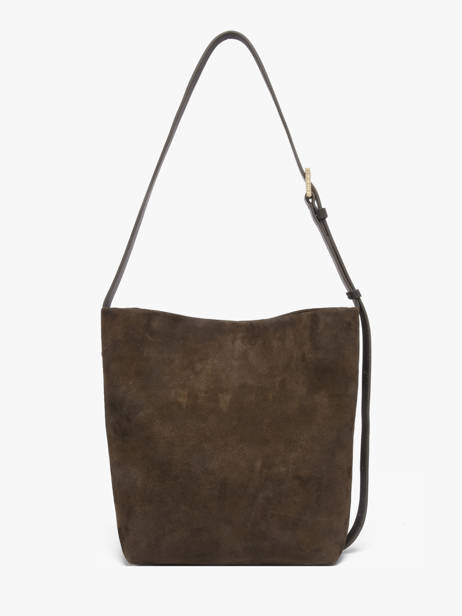 Shoulder Bag Suede Leather Lancaster Green suede 56 other view 3