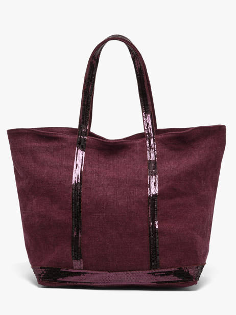 Le Cabas L Lin Et Paillettes Vanessa bruno Violet cabas lin 31V40315 vue secondaire 5