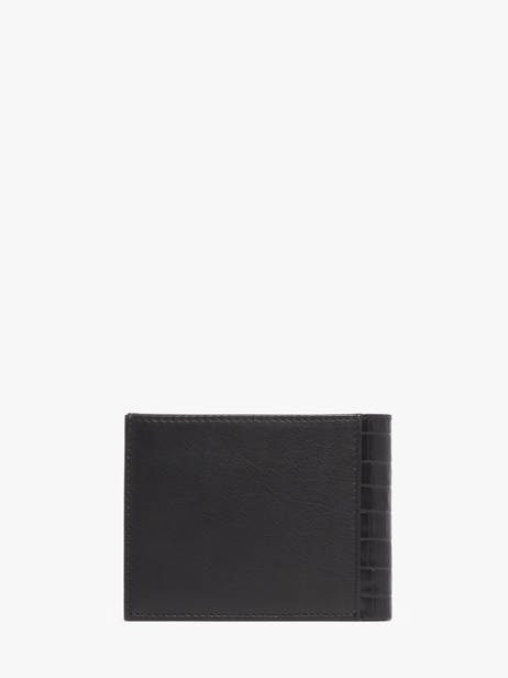 Portefeuille Bicolor Croco Cuir Yves renard Noir croco CR vue secondaire 3