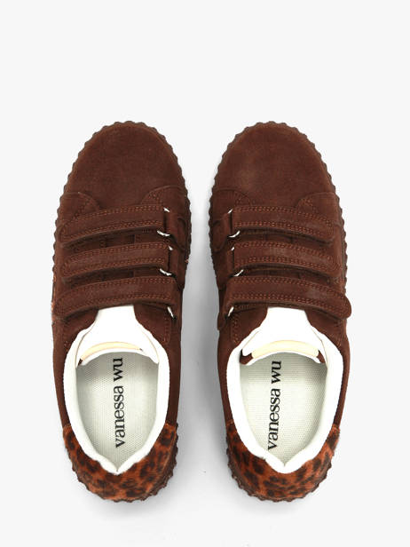 Platform Sneakers Vanessa wu Brown women BK2954CH other view 3
