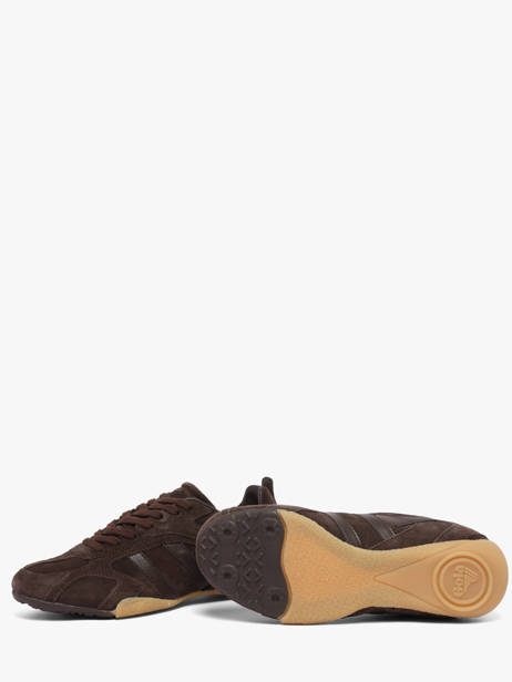 Sneakers En Cuir Gola Marron women CLB938DD vue secondaire 2