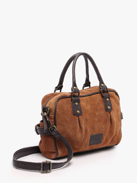 Sac Porté Main Vienne Cuir Basilic pepper Marron vienne BVIE03 vue secondaire 1
