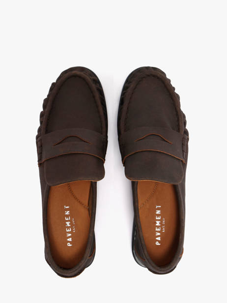 Mocassins En Cuir Pavement Marron women 24139779 vue secondaire 3