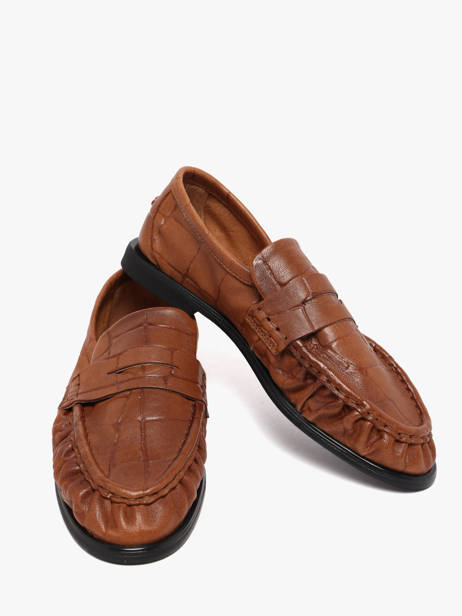 Mocassins En Cuir Pavement Marron women 24139052 vue secondaire 2