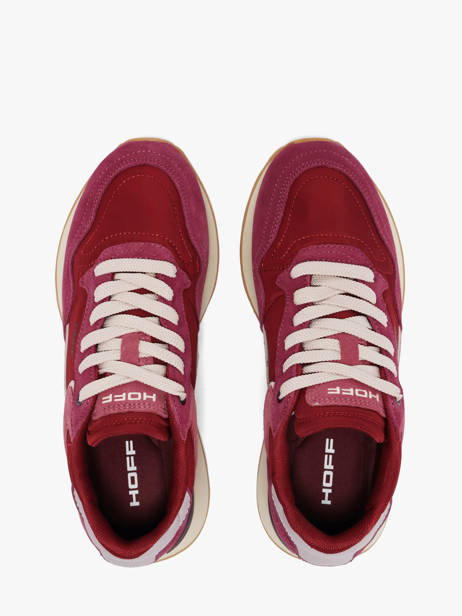 Sneakers In Leather Hoff Red women 22602408 other view 3